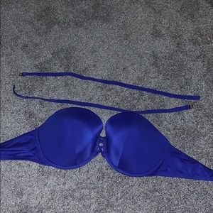 Blue swimsuit top
